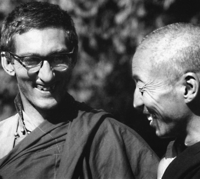 With Dhardo Rimpoche in Kalimpong