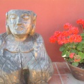 The Buddha Amongst The Geraniums