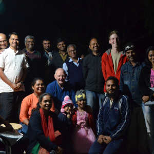 Dh. Subhuti with Community