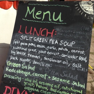 Lunch menu