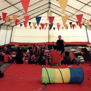 Storytelling rehearsal with Ratnaprabha