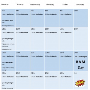 A whole calendar of events 