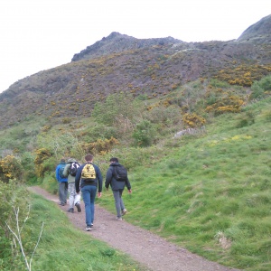 The Edinburgh Karuna appeal team scale Arthurs Seat