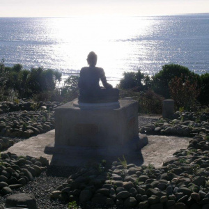 Looking out to sea at the Golden Bay where ordinations happen in New Zealand