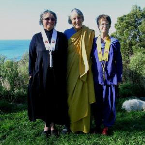 Varadevi, Dharmanandi and Megha at Golden Bay 2007