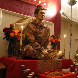 new  buddha rupa at Liverpool centre