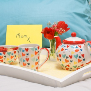 Multi Coloured Hearts Ceramics Range