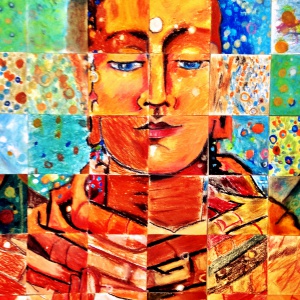 The completed collaborative mosaic