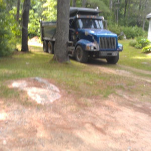 truck arriving