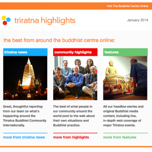 Triratna Highlights newsletter