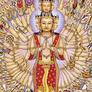 An image of the Thousand-Armed-Avalokitesvara from Mexico 